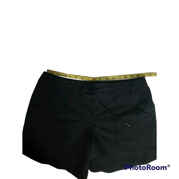 Lands' End Sport Women's Athletic Workout Sports Running Shorts Navy Blue Sz 12 - Picture 8 of 10